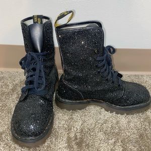 Dr martens size 35 black sparkles